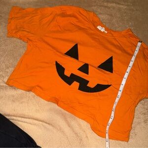 Orange Pumpkin Face Tee